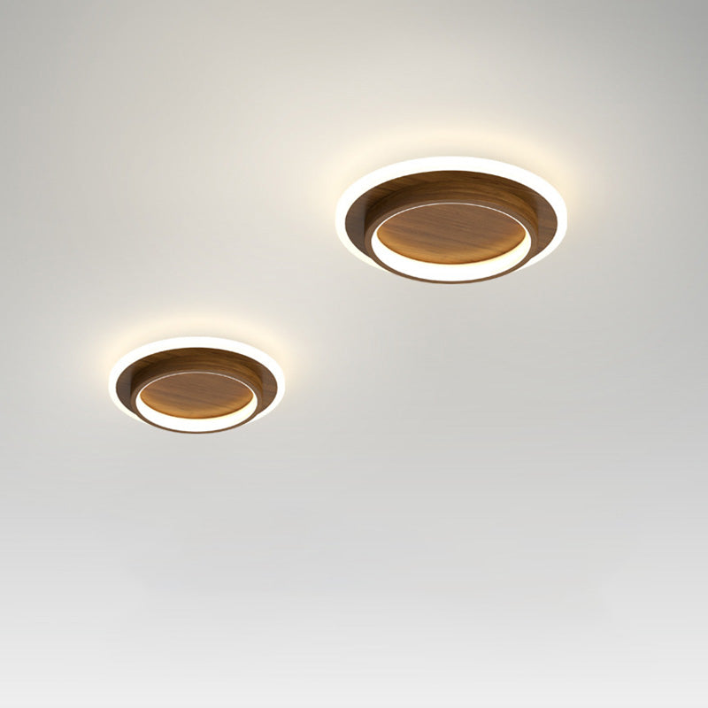 Lights & Brights Modern Round Slim LED Ceiling Light – Iron & Acrylic