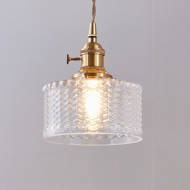 Lights & Brights Japanese Vintage Glass Jar Pendant Light – Copper & Glass