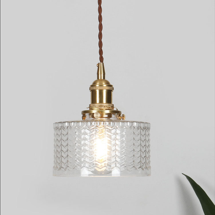 Lights & Brights Japanese Vintage Glass Jar Pendant Light – Copper & Glass