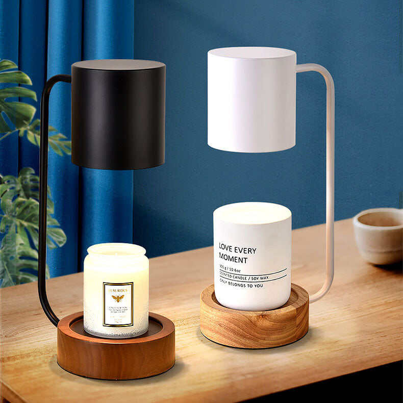 Lights & Brights Japandi Dimmable Wood & Metal Table Lamp