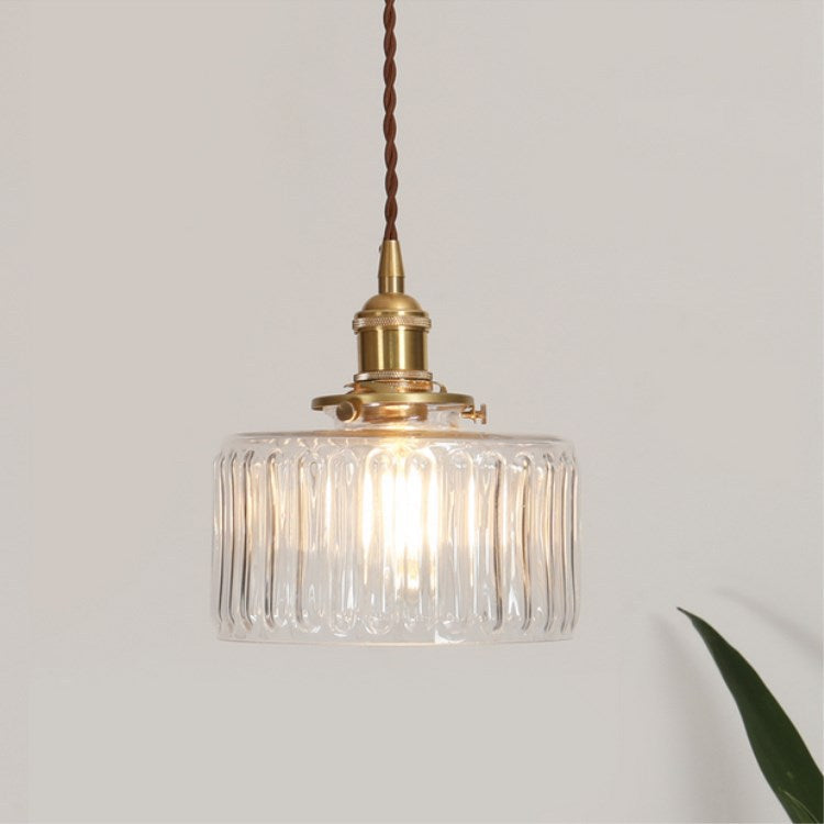 Lights & Brights Japanese Vintage Glass Jar Pendant Light – Copper & Glass