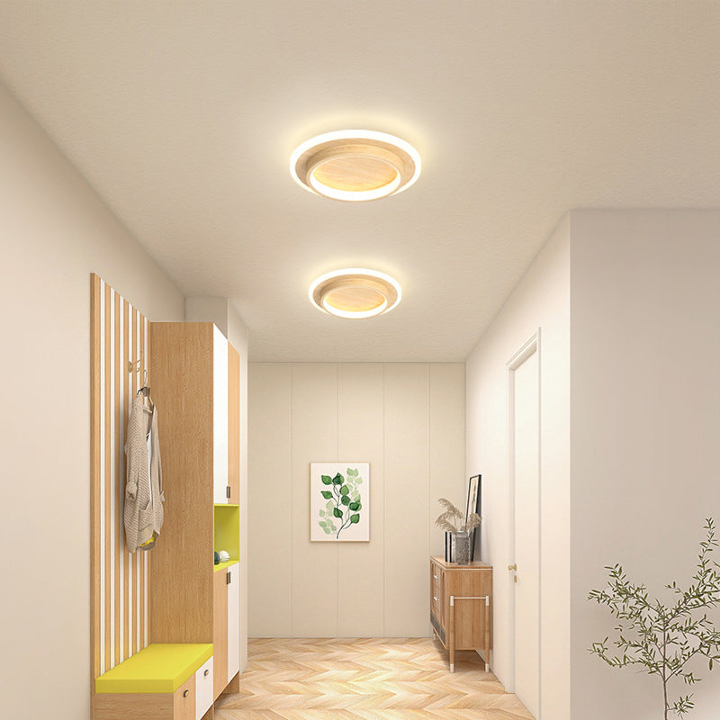 Lights & Brights Modern Round Slim LED Ceiling Light – Iron & Acrylic