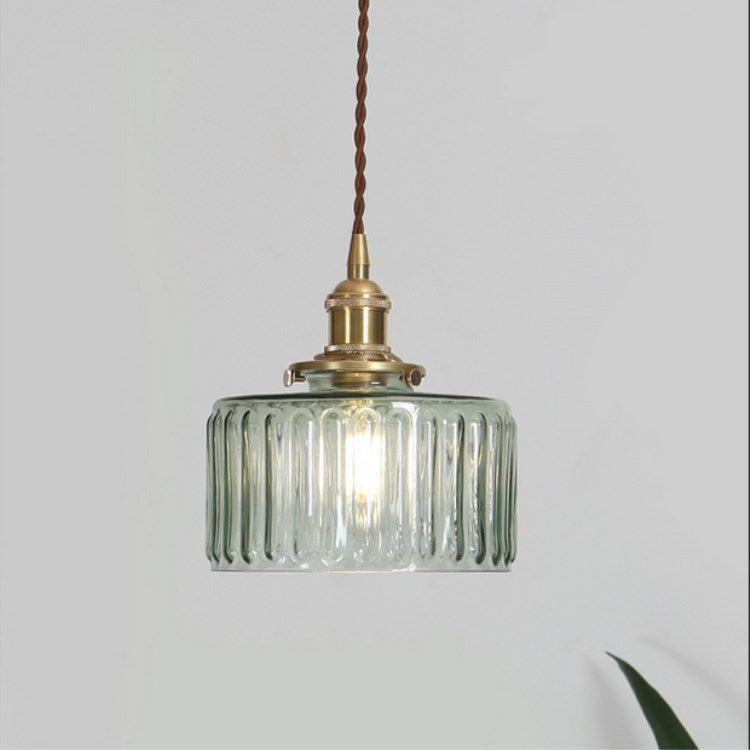 Lights & Brights Japanese Vintage Glass Jar Pendant Light – Copper & Glass