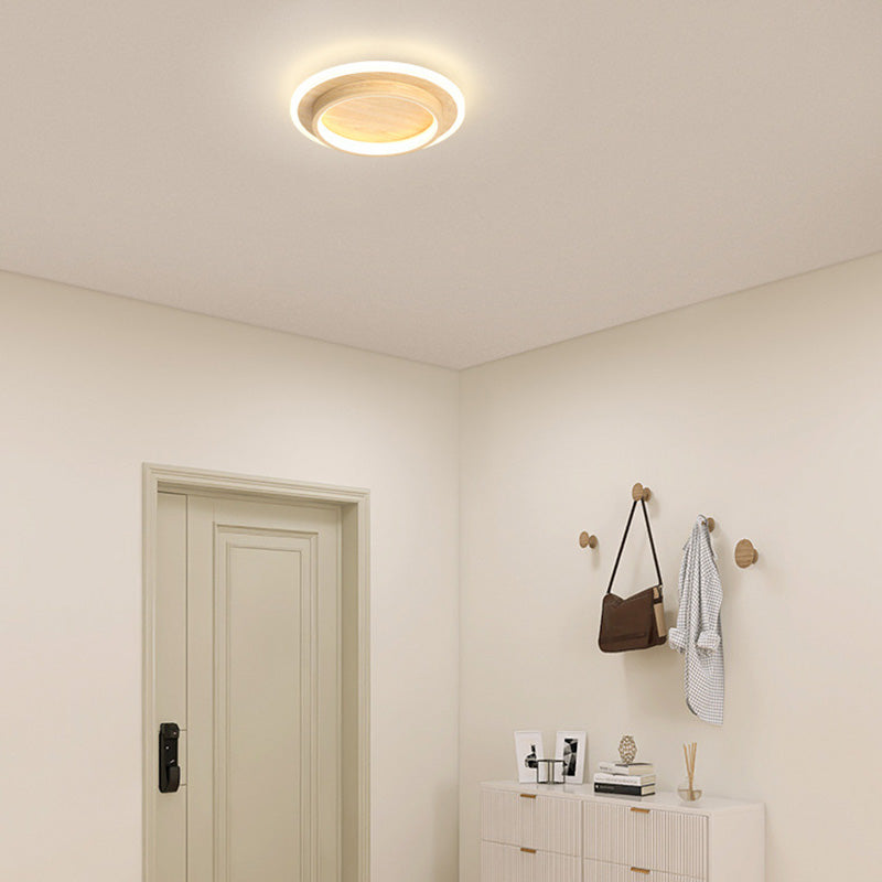 Lights & Brights Modern Round Slim LED Ceiling Light – Iron & Acrylic