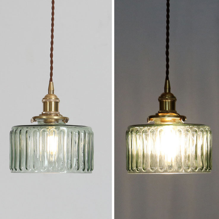 Lights & Brights Japanese Vintage Glass Jar Pendant Light – Copper & Glass