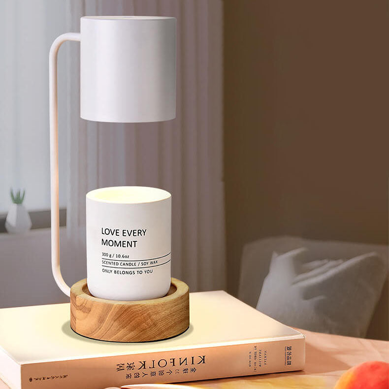 Lights & Brights Japandi Dimmable Wood & Metal Table Lamp