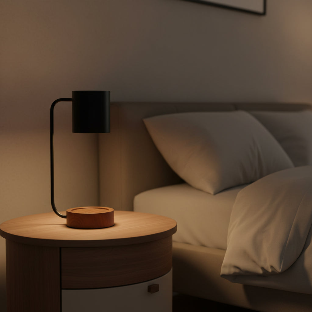 Lights & Brights Japandi Dimmable Wood & Metal Table Lamp