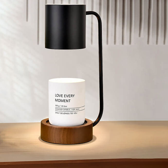 Lights & Brights Japandi Dimmable Wood & Metal Table Lamp