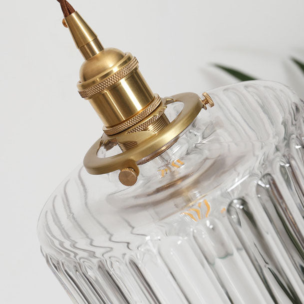 Lights & Brights Japanese Vintage Glass Jar Pendant Light – Copper & Glass