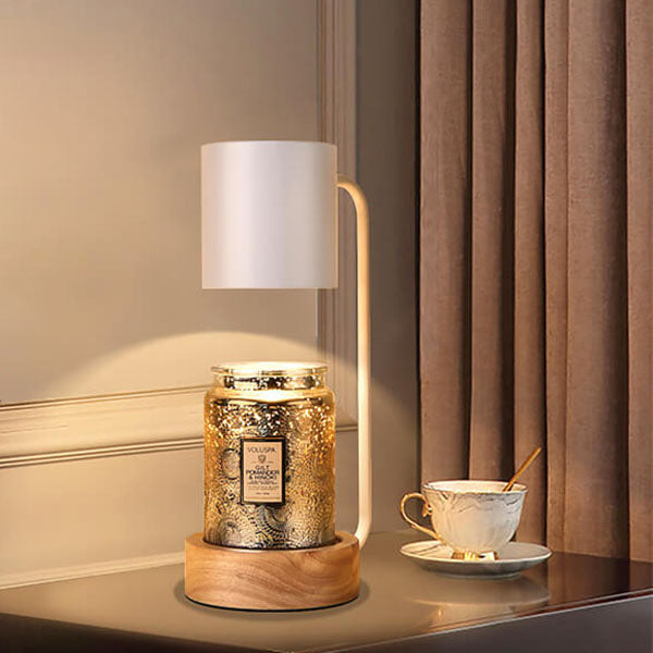 Lights & Brights Japandi Dimmable Wood & Metal Table Lamp