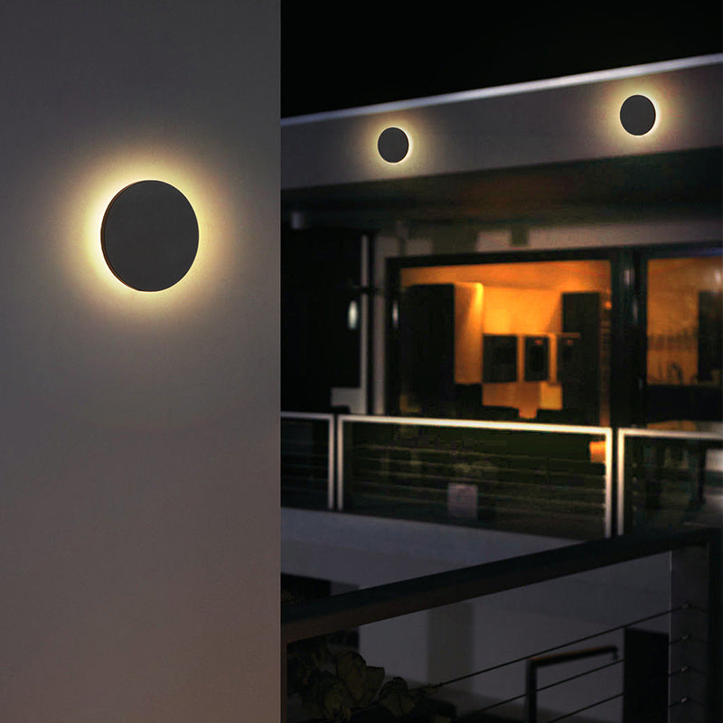 LIGHTS & BRIGHTS | Minimalist Indoor LED Wall Light – Round & Square Design, Black or White