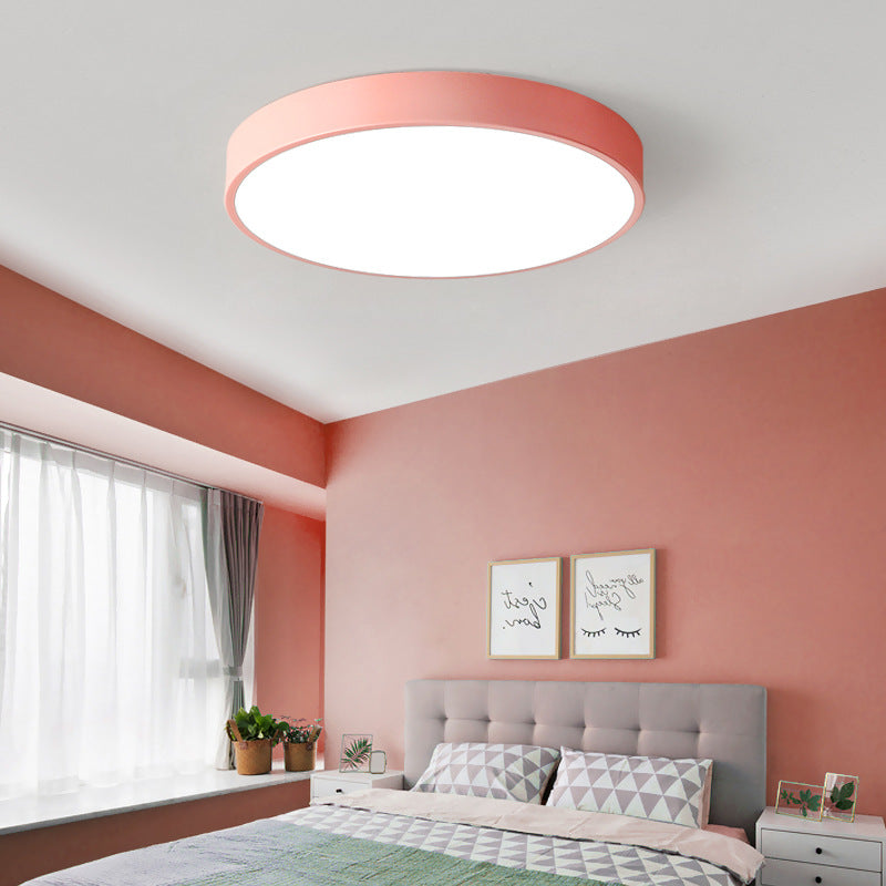 LIGHTS & BRIGHTS | Circular Flush Mount LED Ceiling Light For Living Room