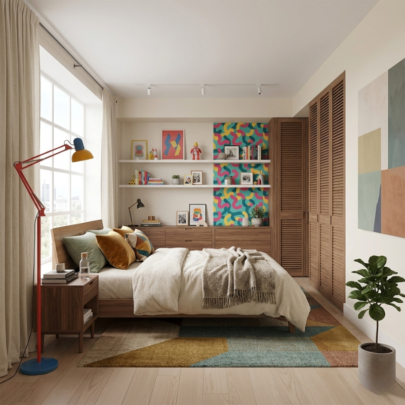 Lights & Brights Modern Adjustable Neck LED Floor Lamp – Metal