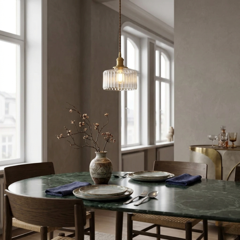 Lights & Brights Japanese Vintage Glass Jar Pendant Light – Copper & Glass