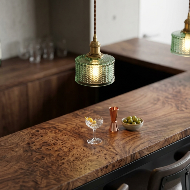 Lights & Brights Japanese Vintage Glass Jar Pendant Light – Copper & Glass