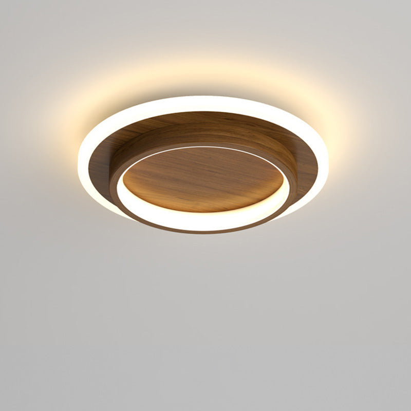 Lights & Brights Modern Round Slim LED Ceiling Light – Iron & Acrylic