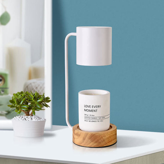 Lights & Brights Japandi Dimmable Wood & Metal Table Lamp