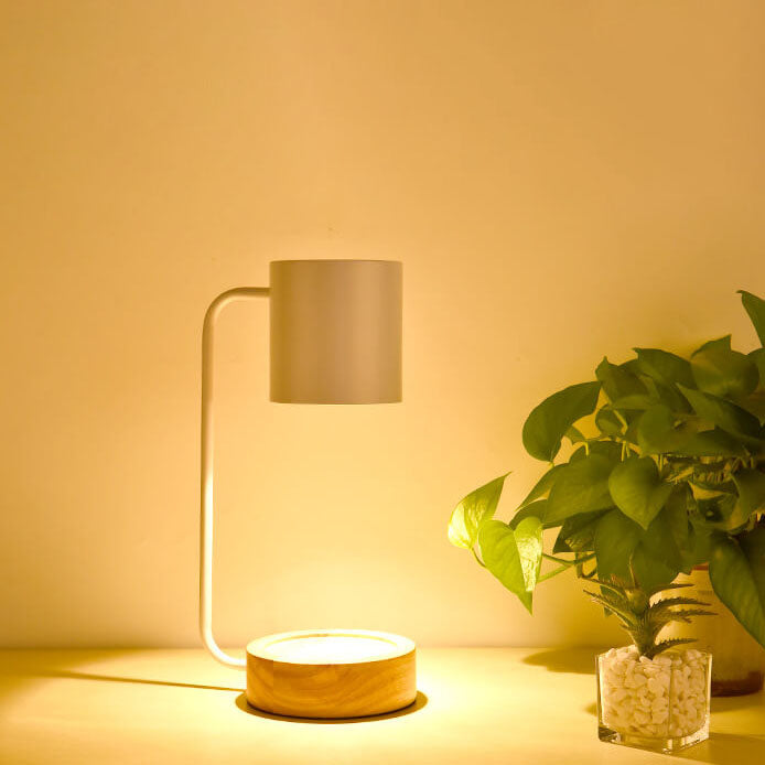 Lights & Brights Japandi Dimmable Wood & Metal Table Lamp