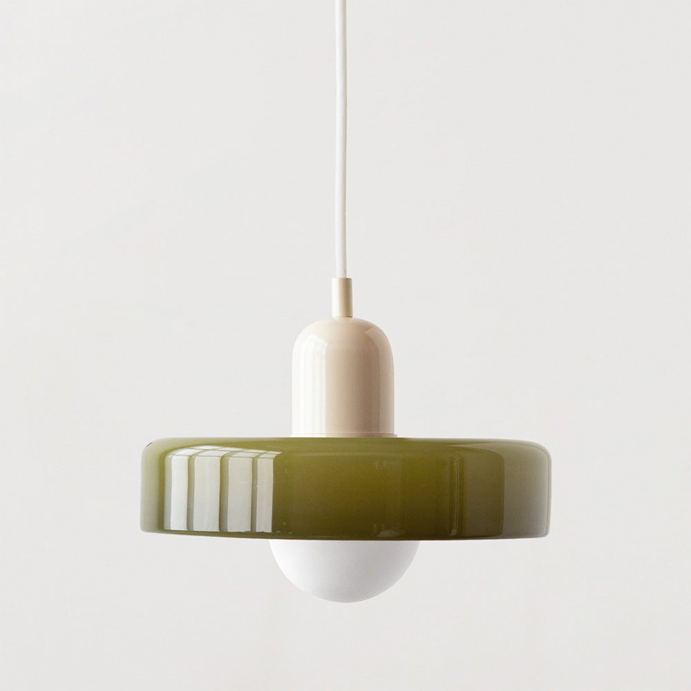 LIGHTS & BRIGHTS | Retro Glass Pendant Light – Plug-In for Kitchen Island & Dining Room