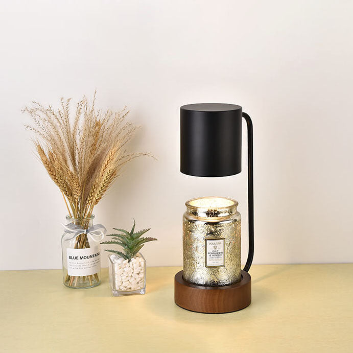 Lights & Brights Japandi Dimmable Wood & Metal Table Lamp