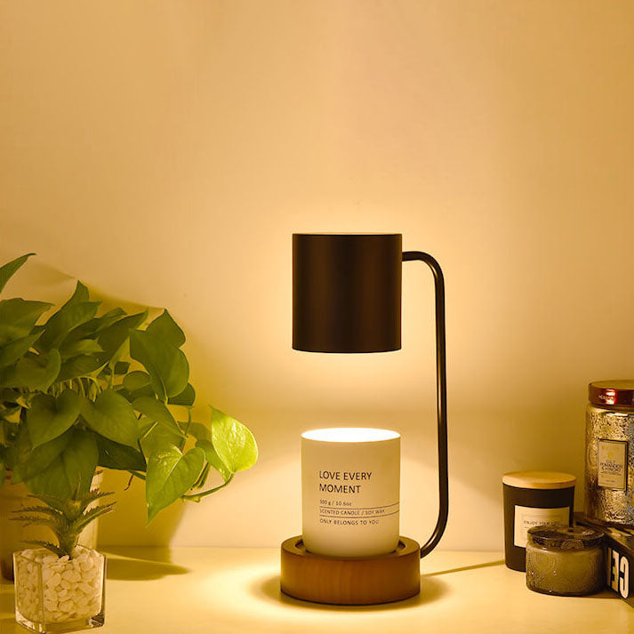 Lights & Brights Japandi Dimmable Wood & Metal Table Lamp