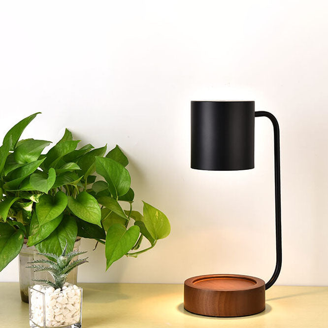 Lights & Brights Japandi Dimmable Wood & Metal Table Lamp