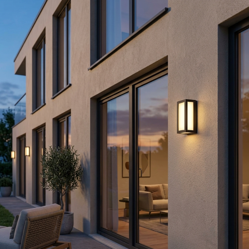 Lights & Brights Modern Outdoor LED Wall Light – Motion Sensor