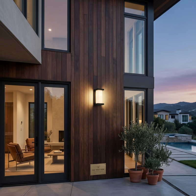 Lights & Brights Modern Outdoor LED Wall Light – Motion Sensor