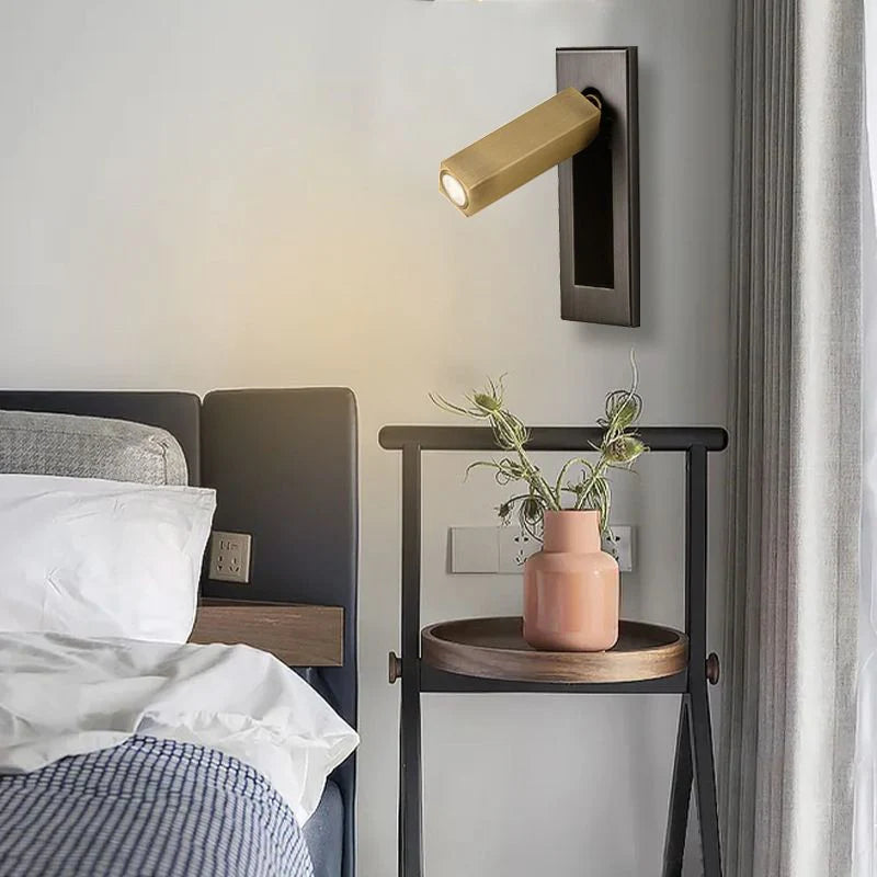 Lights & Brights Modern Rotatable Cylindrical LED Wall Sconce – Aluminum & Acrylic