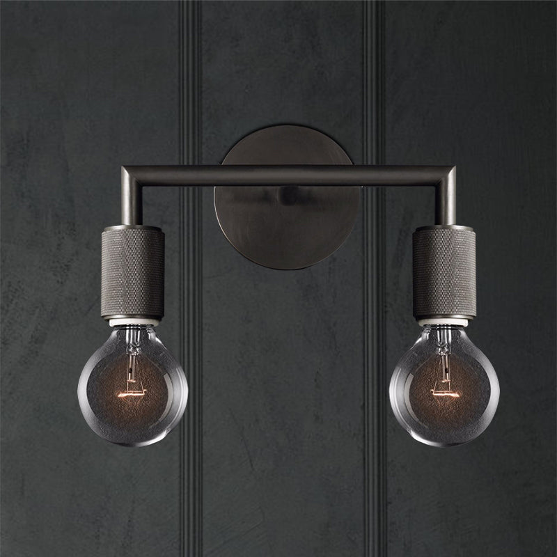 Lights & Brights Modern Double Metal Wall Sconce