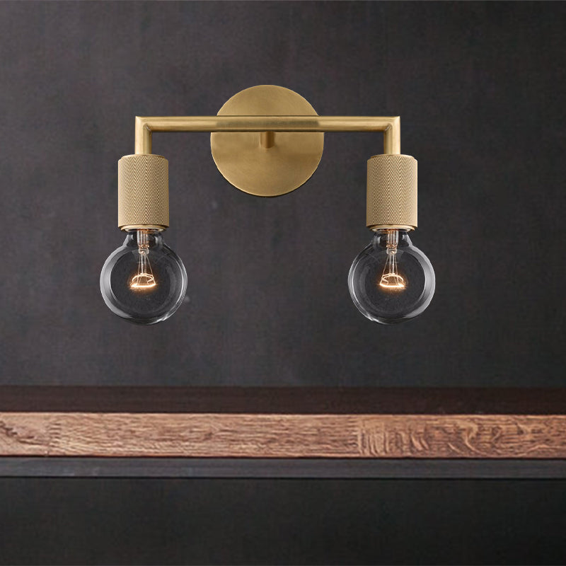 Lights & Brights Modern Double Metal Wall Sconce