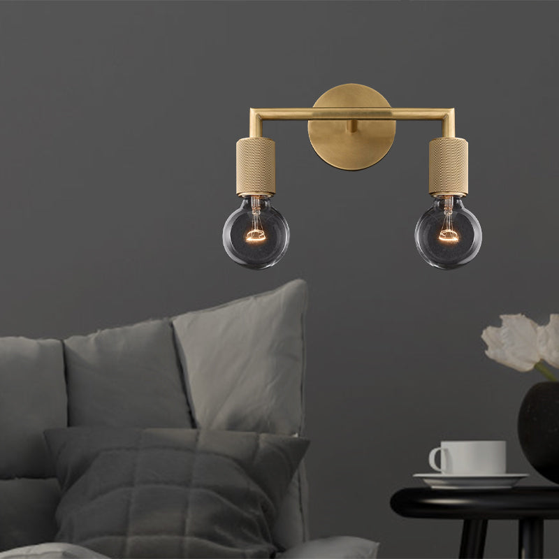 Lights & Brights Modern Double Metal Wall Sconce