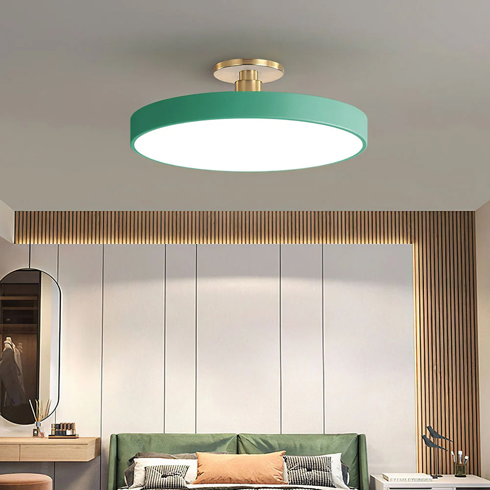LIGHTS & BRIGHTS | Round LED Flush Mount Ceiling Light for Dining Room, Hallway Lighting