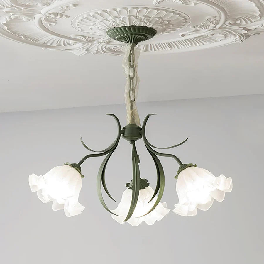 Lights & Brights Floral Lily LED Ceiling Light – Metal & Acrylic Petals