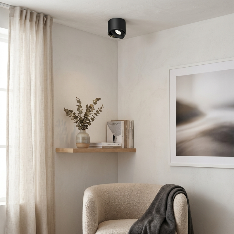 Lights & Brights Modern Adjustable LED Ceiling Spotlight – Aluminium