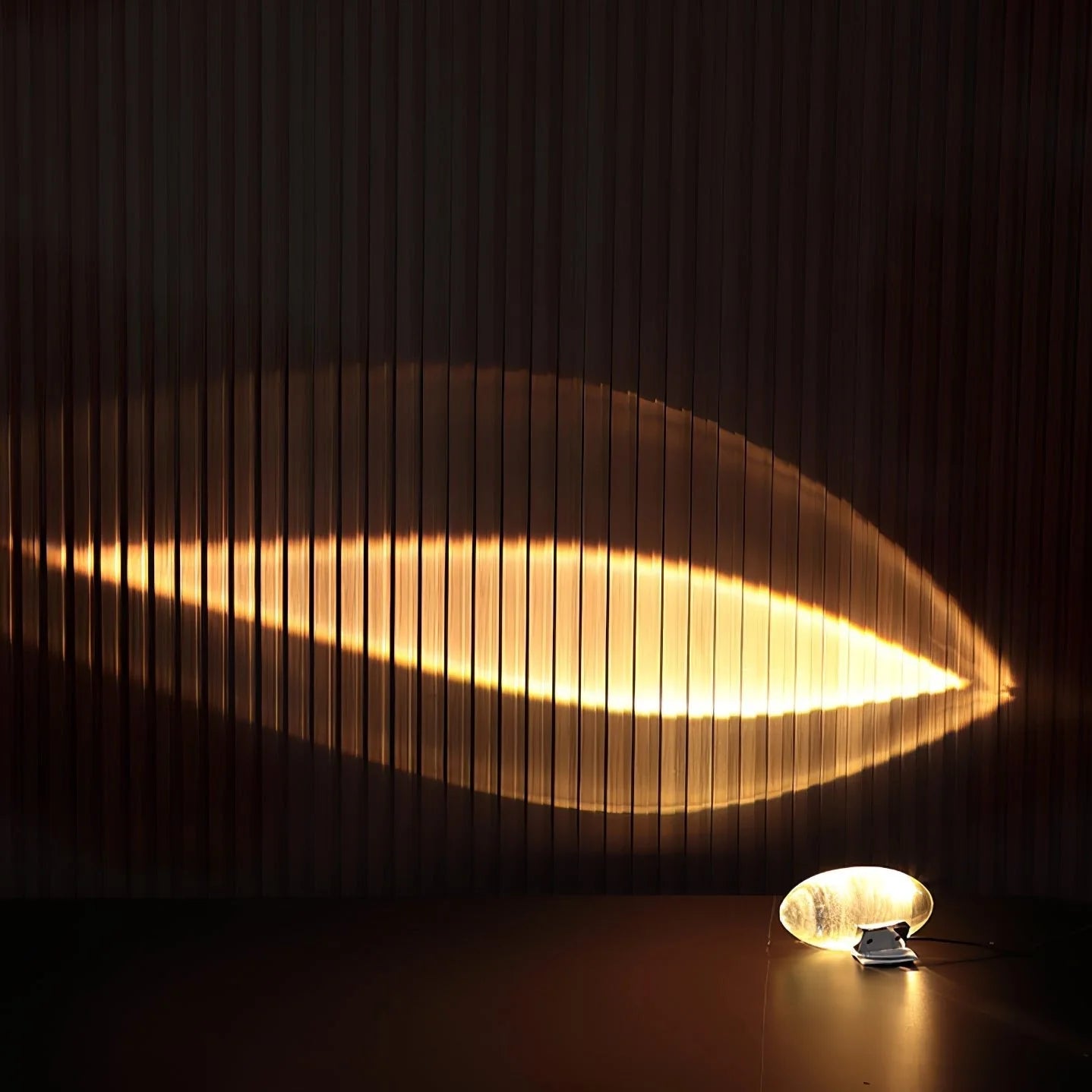 Lights & Brights Ambient LED Table Lamp - Crystal Glass & Chrome Base