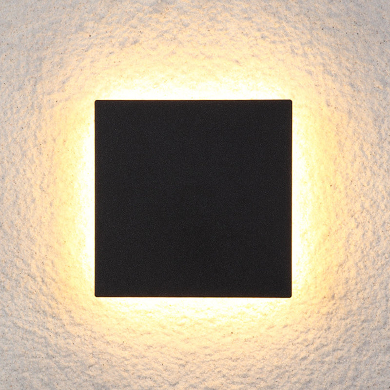 LIGHTS & BRIGHTS | Minimalist Indoor LED Wall Light – Round & Square Design, Black or White