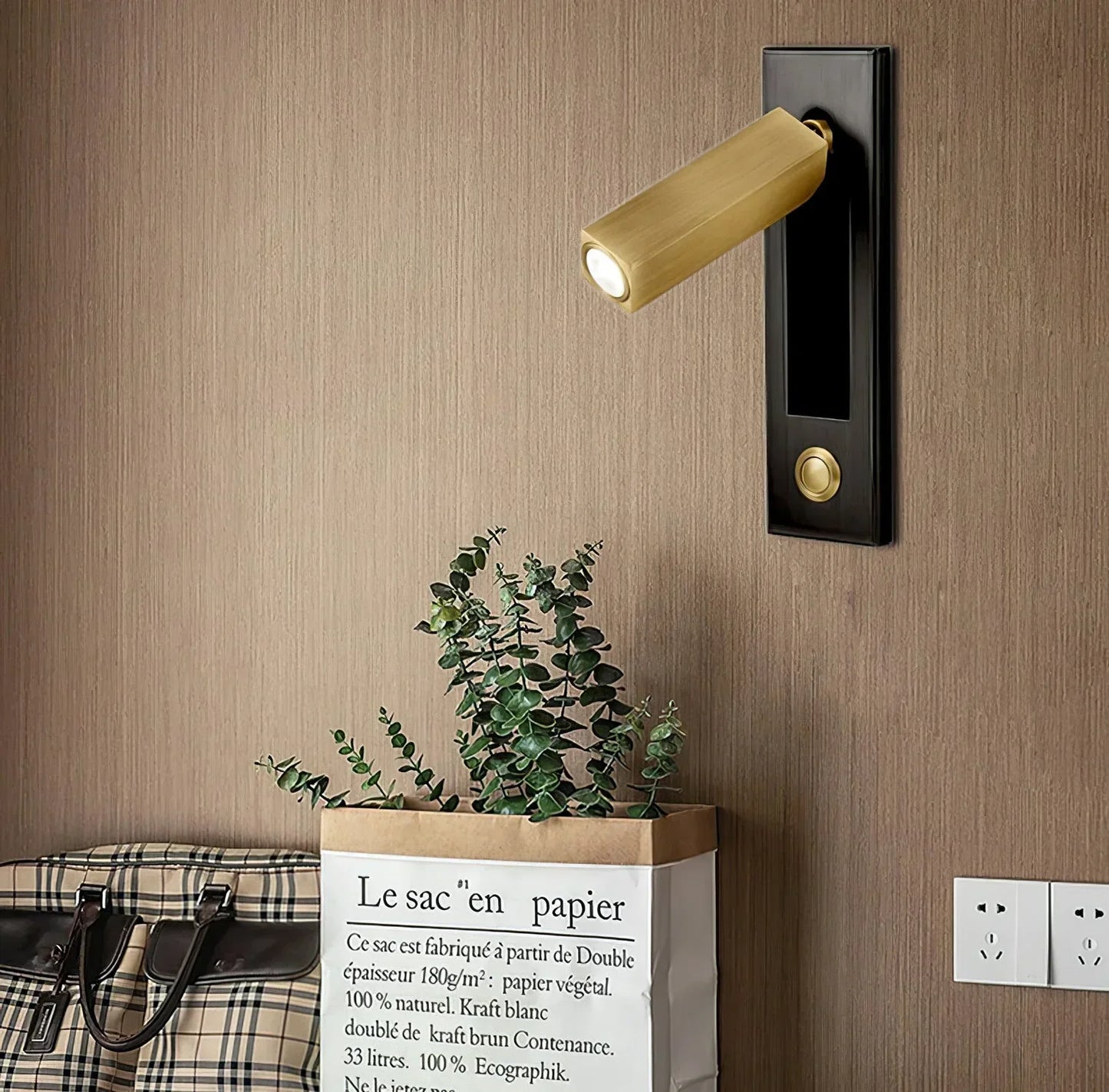 Lights & Brights Modern Rotatable Cylindrical LED Wall Sconce – Aluminum & Acrylic
