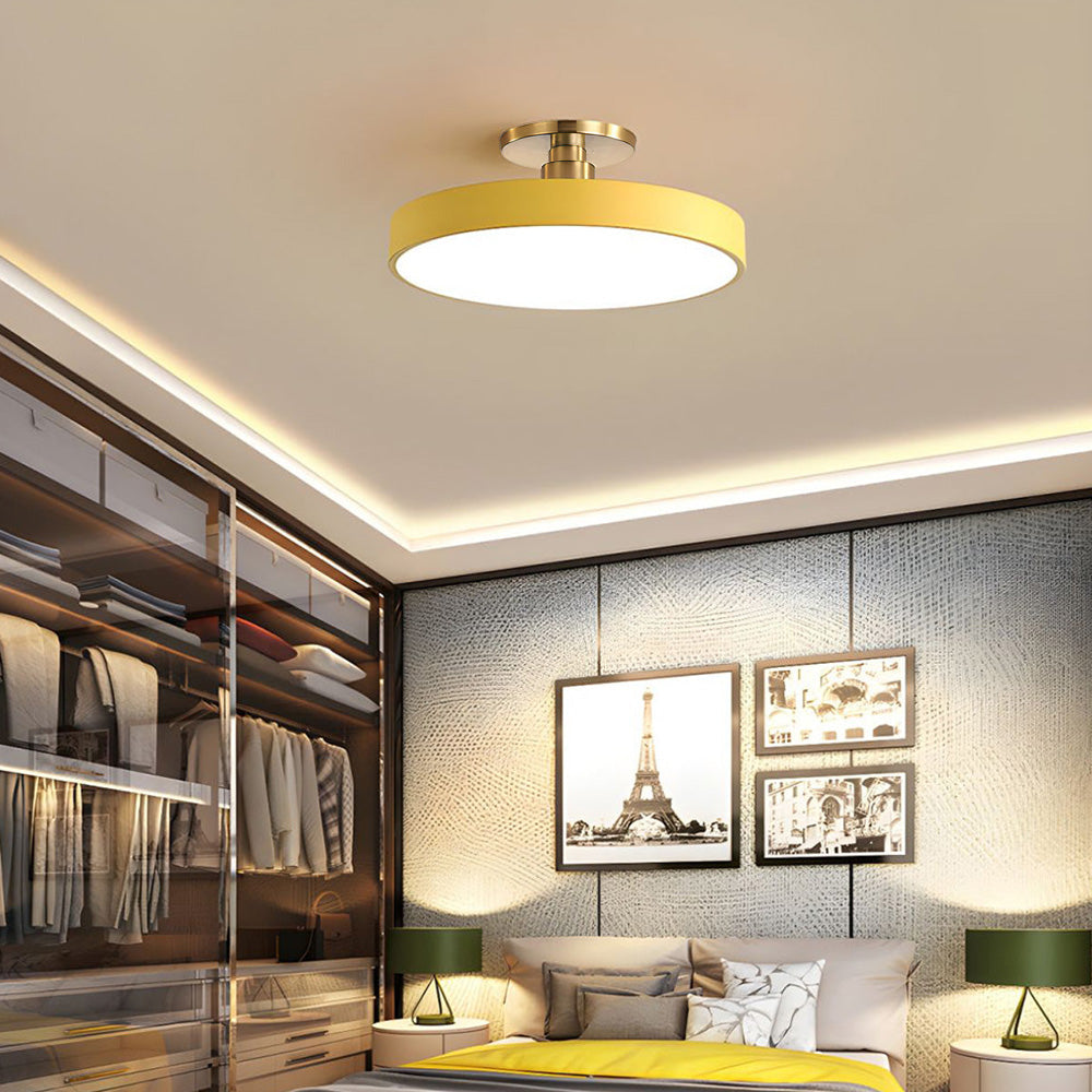 LIGHTS & BRIGHTS | Round LED Flush Mount Ceiling Light for Dining Room, Hallway Lighting