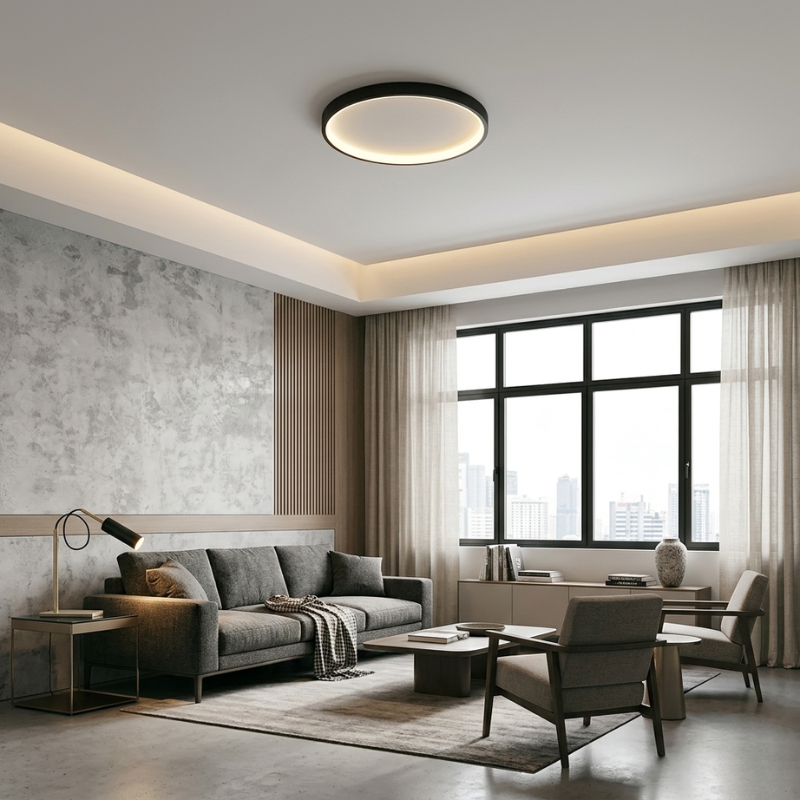 Lights & Brights Scandinavian Ultra-Thin LED Ring Ceiling Lamp