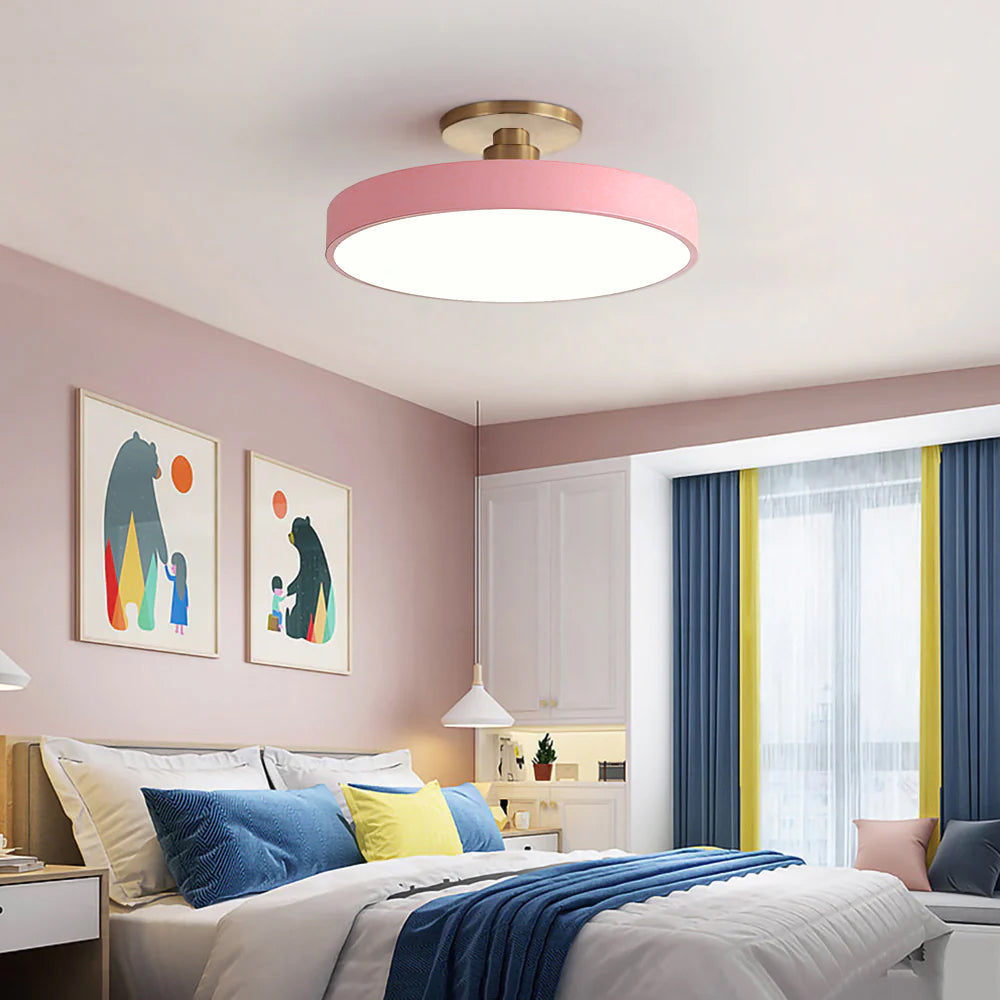 LIGHTS & BRIGHTS | Round LED Flush Mount Ceiling Light for Dining Room, Hallway Lighting