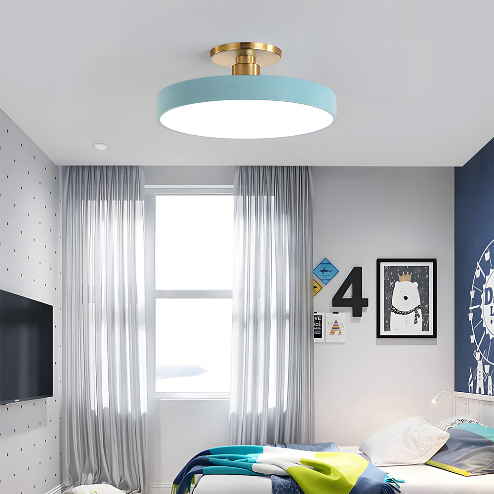 LIGHTS & BRIGHTS | Round LED Flush Mount Ceiling Light for Dining Room, Hallway Lighting