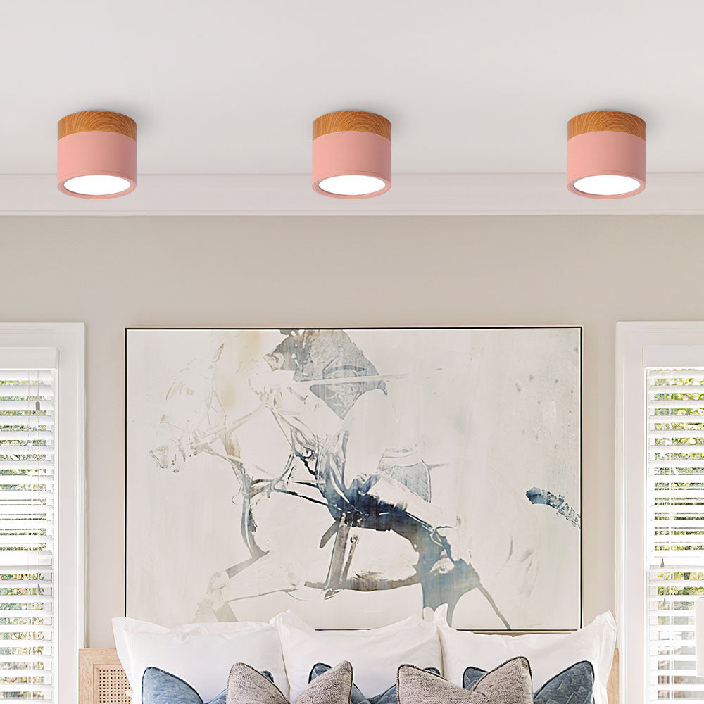 LIGHTS & BRIGHTS | Cylinder Flush Mount LED Ceiling Light for Modern Home