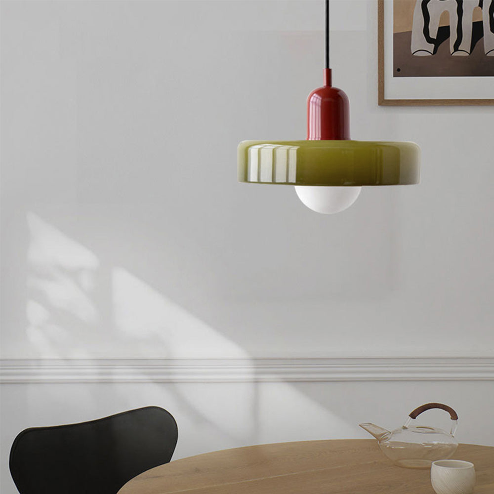 LIGHTS & BRIGHTS | Retro Glass Pendant Light – Plug-In for Kitchen Island & Dining Room