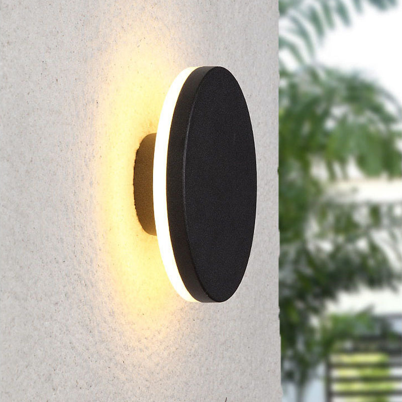 LIGHTS & BRIGHTS | Minimalist Indoor LED Wall Light – Round & Square Design, Black or White