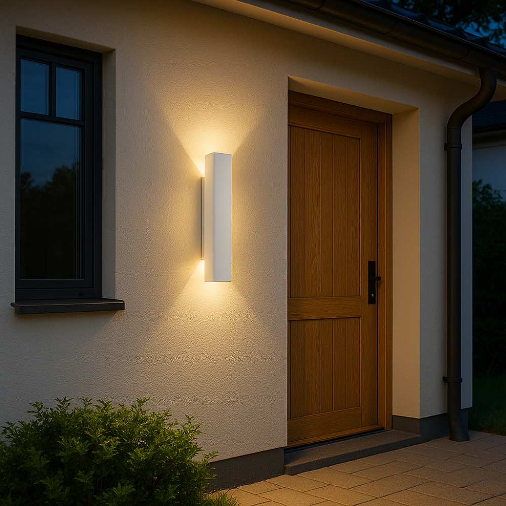 LIGHTS & BRIGHTS | Outdoor Aluminium LED Wall Light – Up/Down, Patio & Entryway