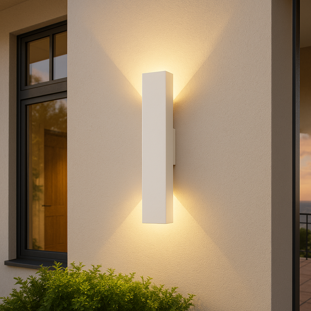 LIGHTS & BRIGHTS | Outdoor Aluminium LED Wall Light – Up/Down, Patio & Entryway