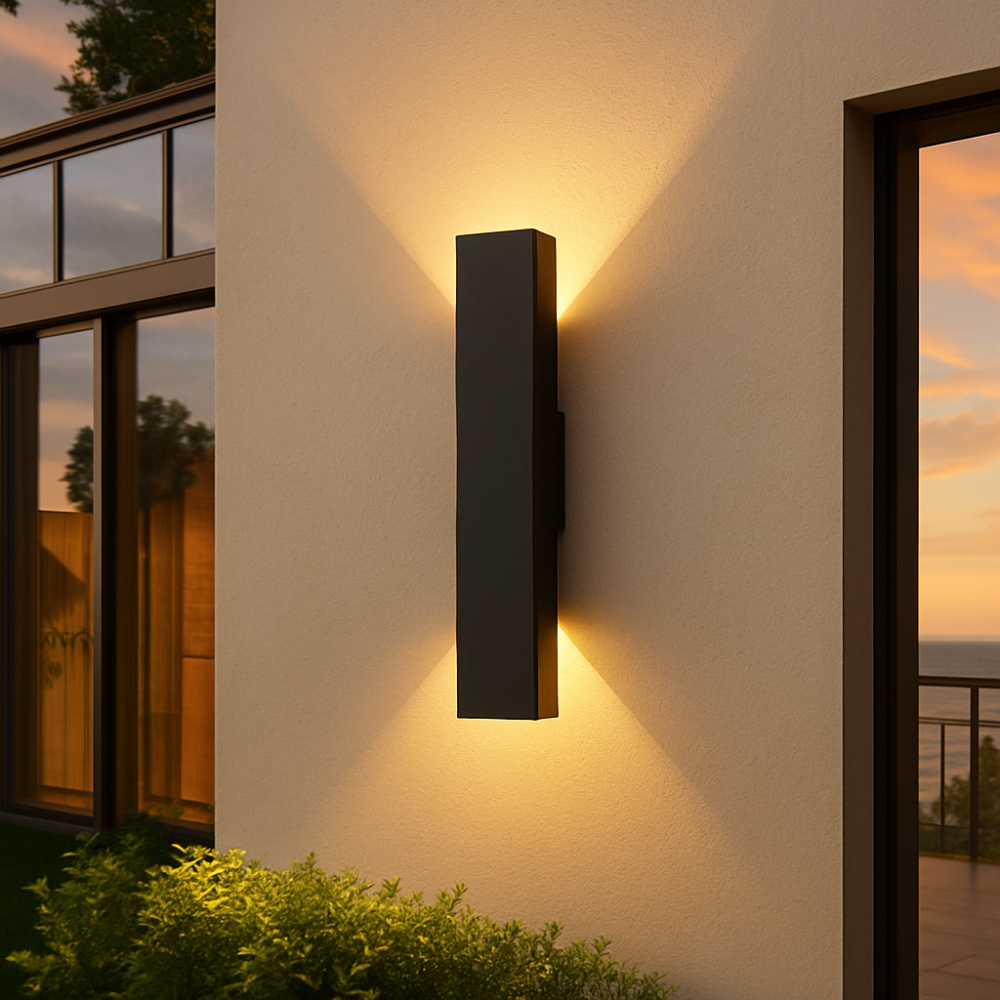 LIGHTS & BRIGHTS | Outdoor Aluminium LED Wall Light – Up/Down, Patio & Entryway