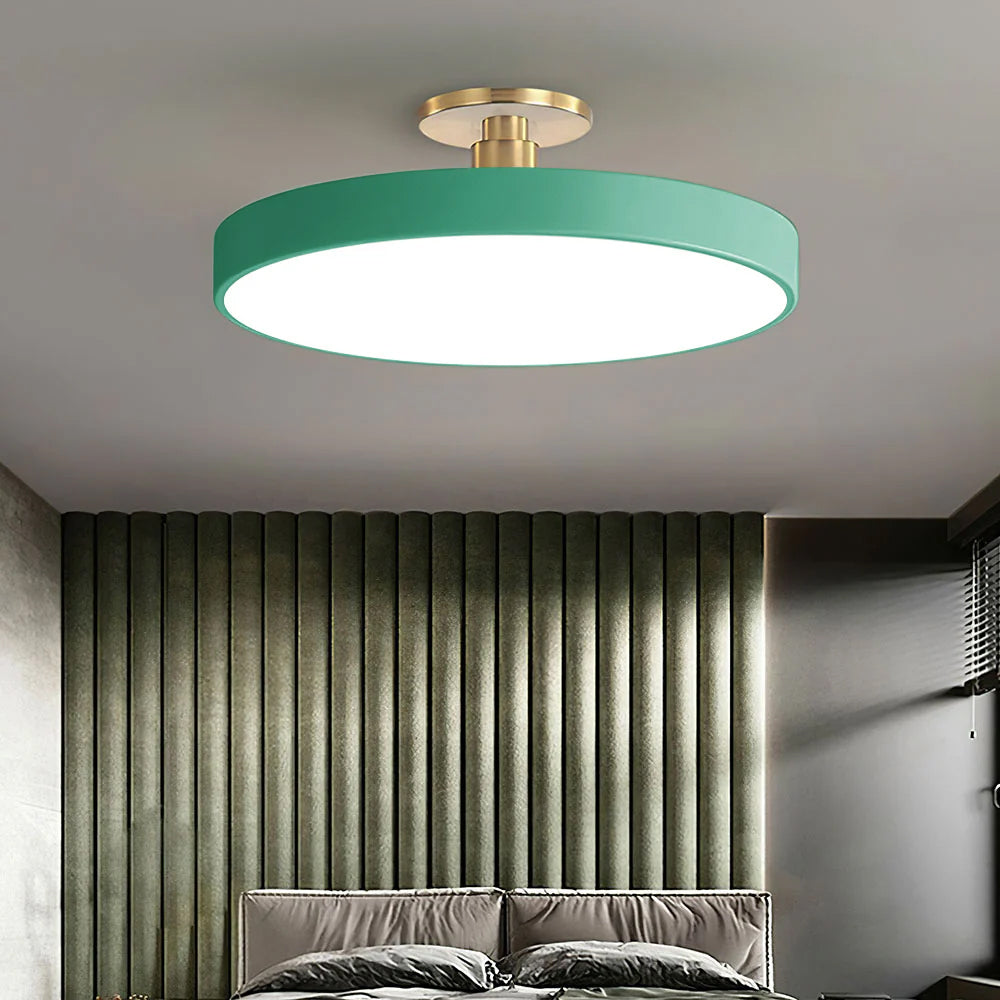 LIGHTS & BRIGHTS | Round LED Flush Mount Ceiling Light for Dining Room, Hallway Lighting