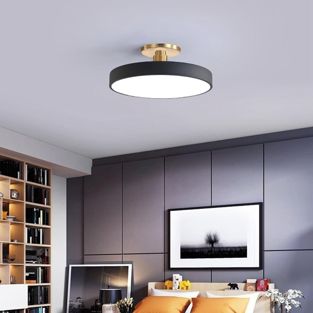 LIGHTS & BRIGHTS | Round LED Flush Mount Ceiling Light for Dining Room, Hallway Lighting
